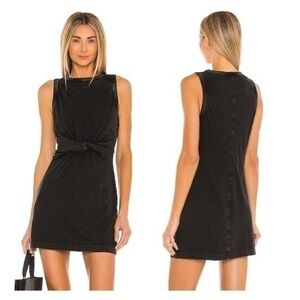 L Space NWT XS Seaview Charcoal‎ Washed Black Mini Tank T Shirt Dress Cotton